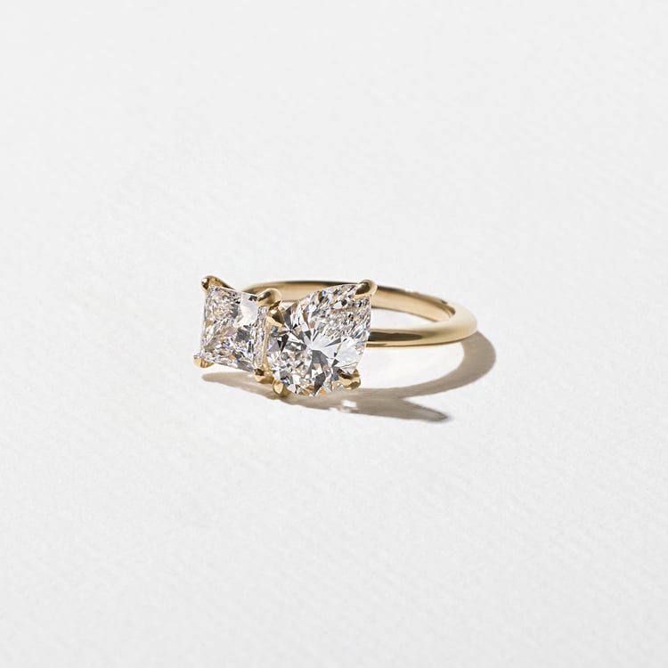 Vivi Pear and Princess in 14k Yellow Gold – view 2
