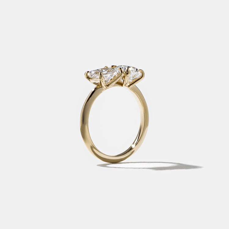 Vivi Pear and Princess in 14k Yellow Gold – view 5
