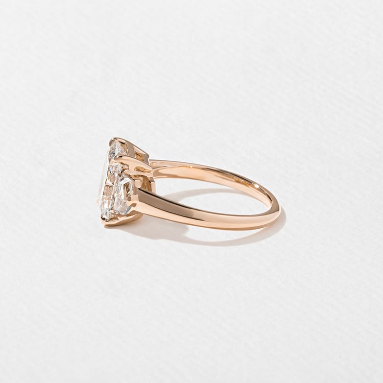 Blair Radiant in 14k Rose Gold – view 3