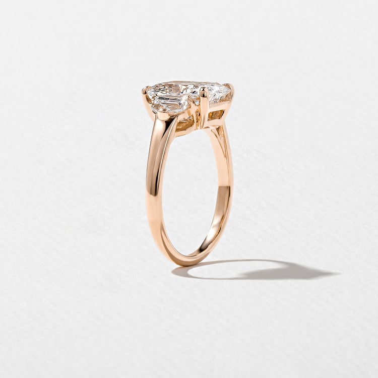 Blair Radiant in 14k Rose Gold – view 5
