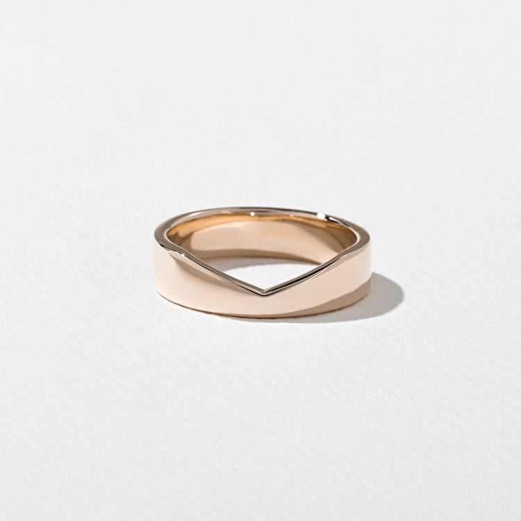 Notch Thick in 14k Rose Gold