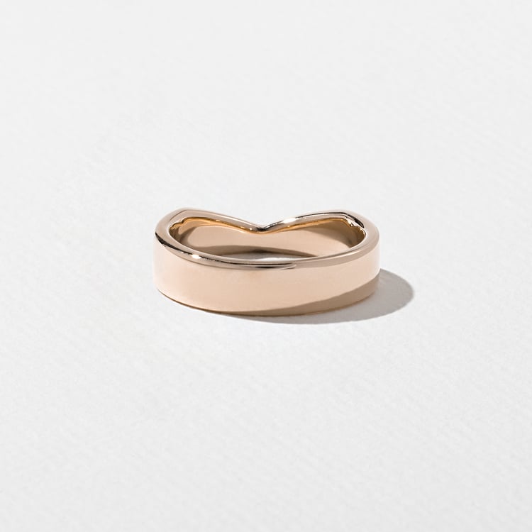 Notch Thick in 14k Rose Gold – view 3