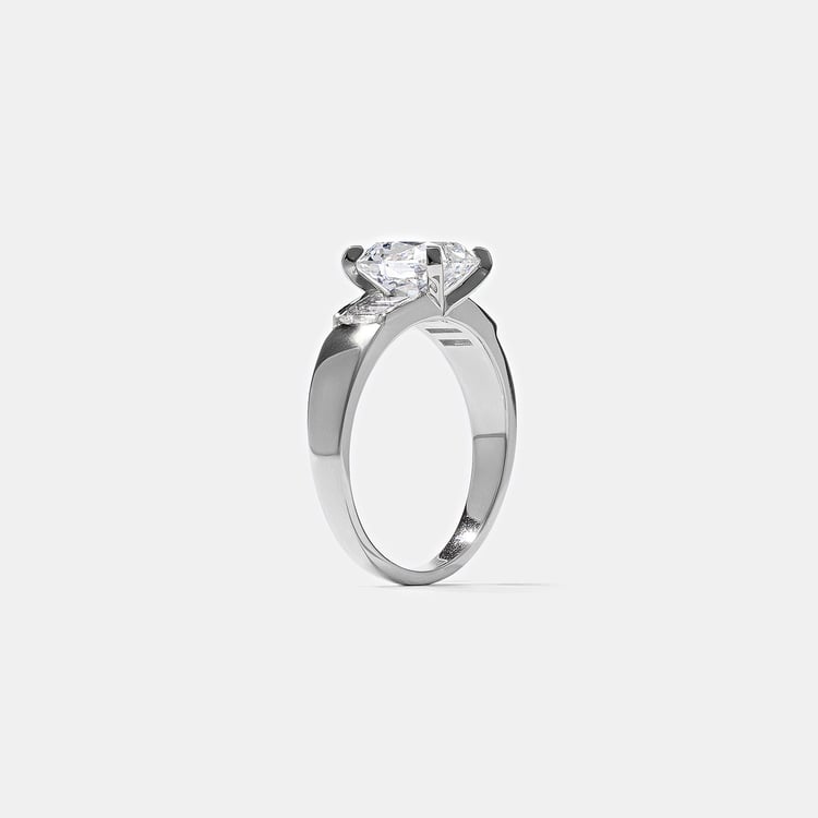 Nova Antique Cushion in 14k White Gold – view 5
