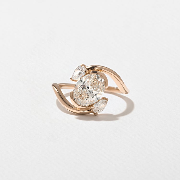 Gemma Oval in 14k Rose Gold