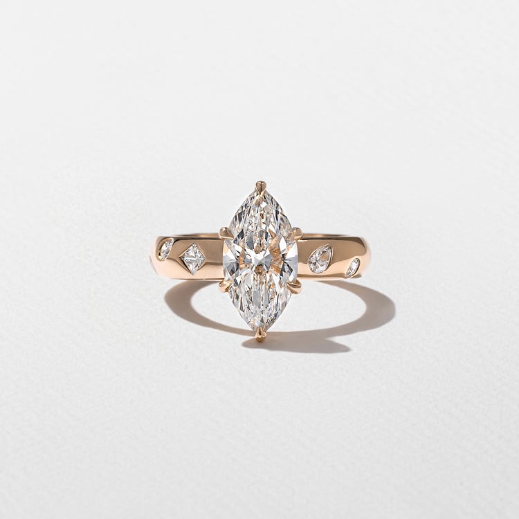 Skylar Marquise in 14k Rose Gold
