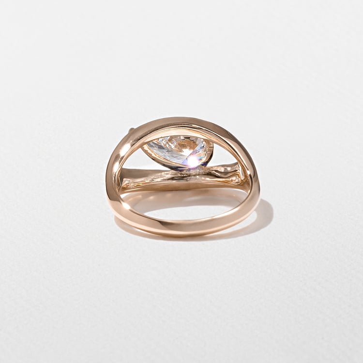 Monroe Pear in 14k Rose Gold – view 4