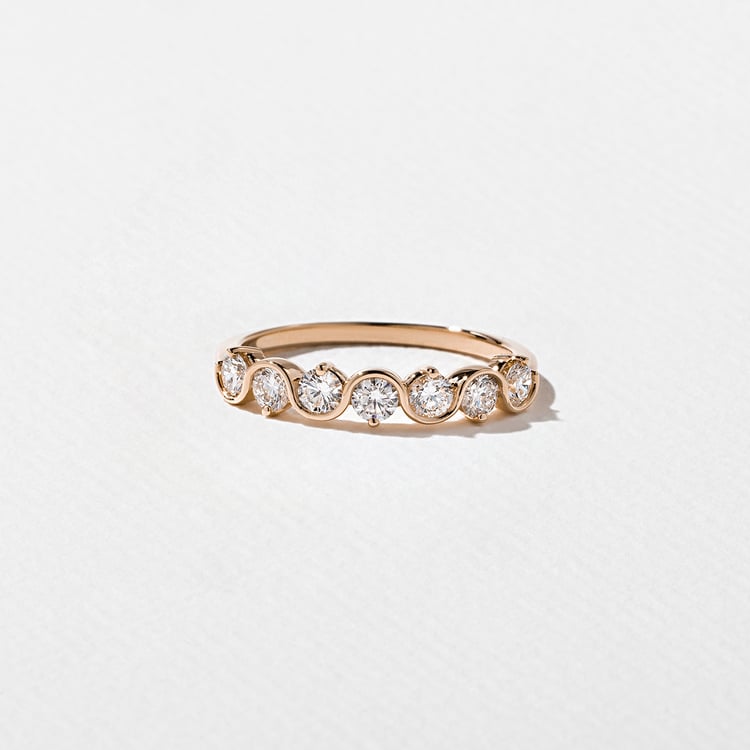 Wave in 14k Rose Gold