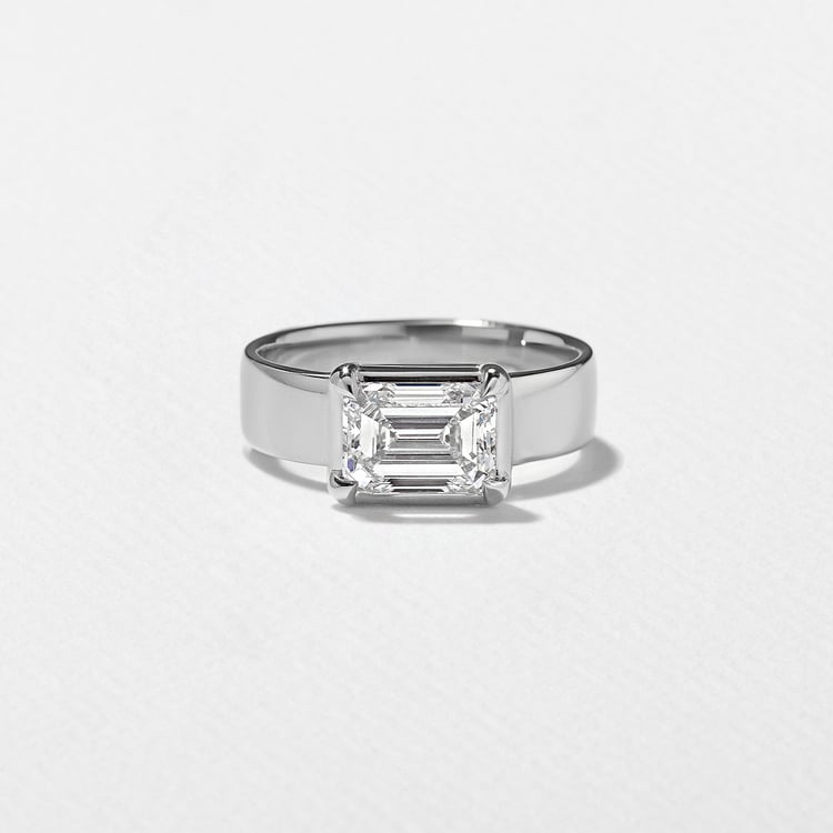 Reid Emerald-Cut in 14k White Gold