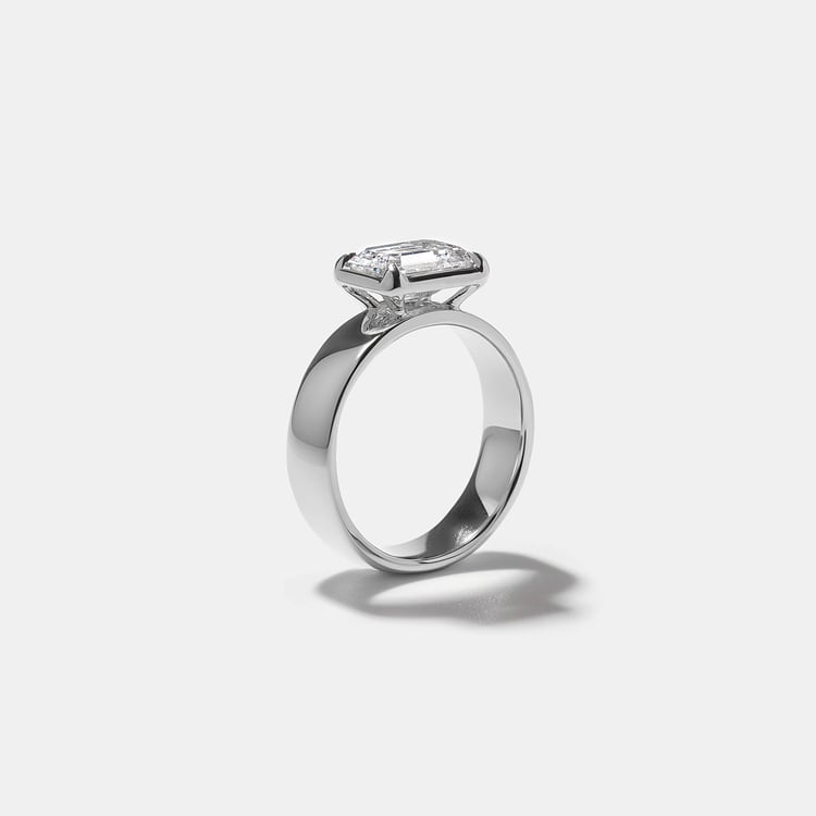 Reid Emerald-Cut in 14k White Gold – view 5