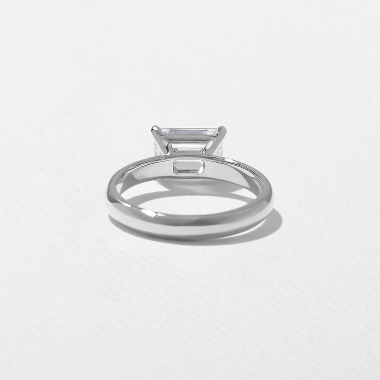 James Emerald-Cut in Platinum – view 4