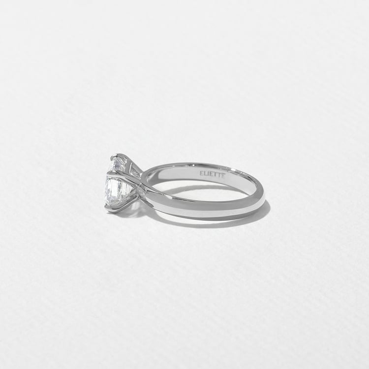 James Emerald-Cut in Platinum – view 3