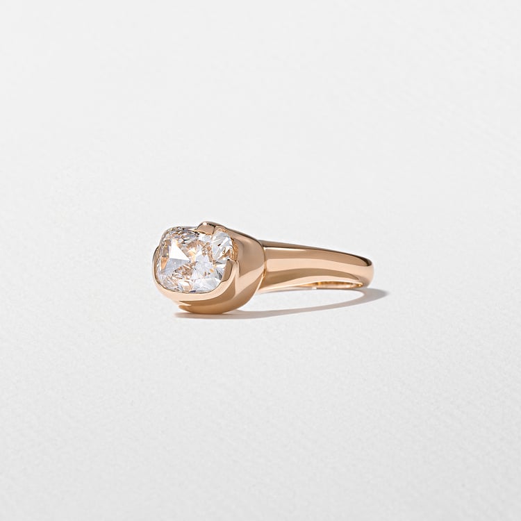 Gaia Cushion-Cut in 14k Rose Gold – view 2