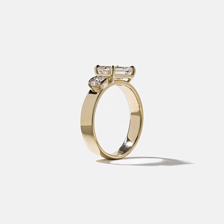 Henri Emerald-Cut in 18k Yellow Gold – view 5