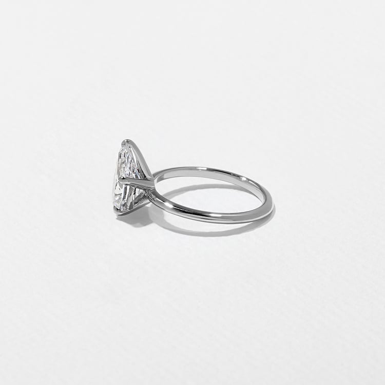 Grace Pear Solitaire in 18k White Gold – view 3