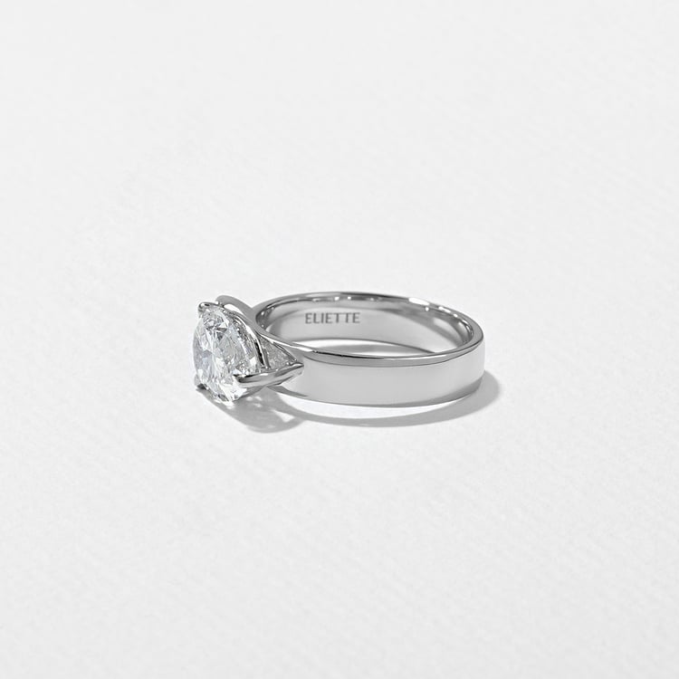 Henri Grand Pear in 18k White Gold – view 3