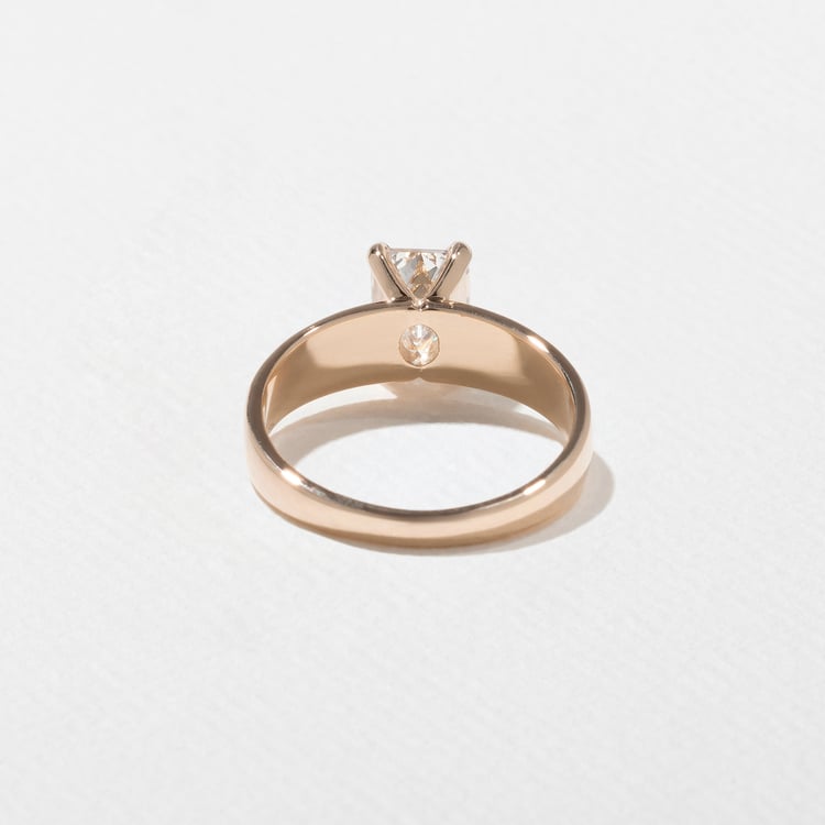Nova Emerald-Cut in 14k Rose Gold – view 4
