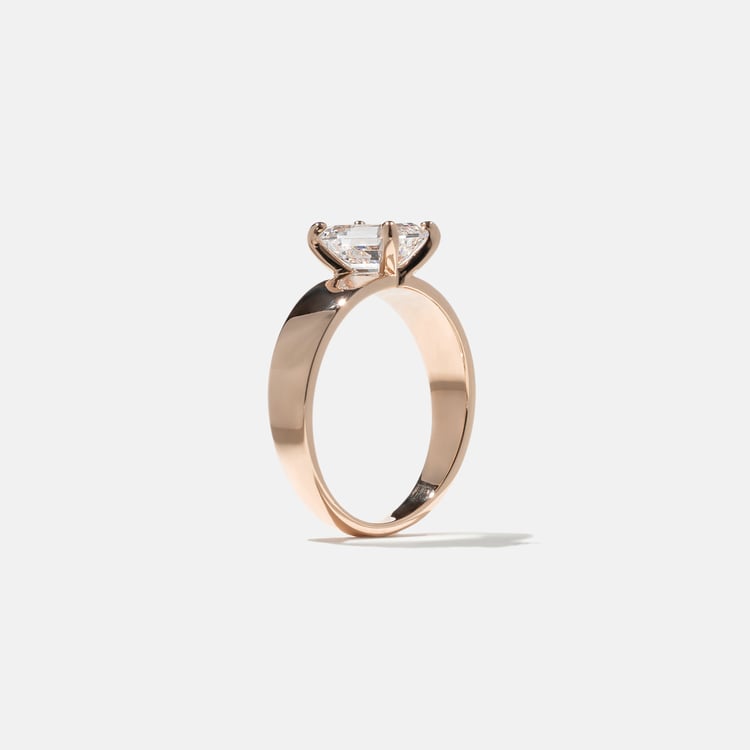 Nova Emerald-Cut in 14k Rose Gold – view 5