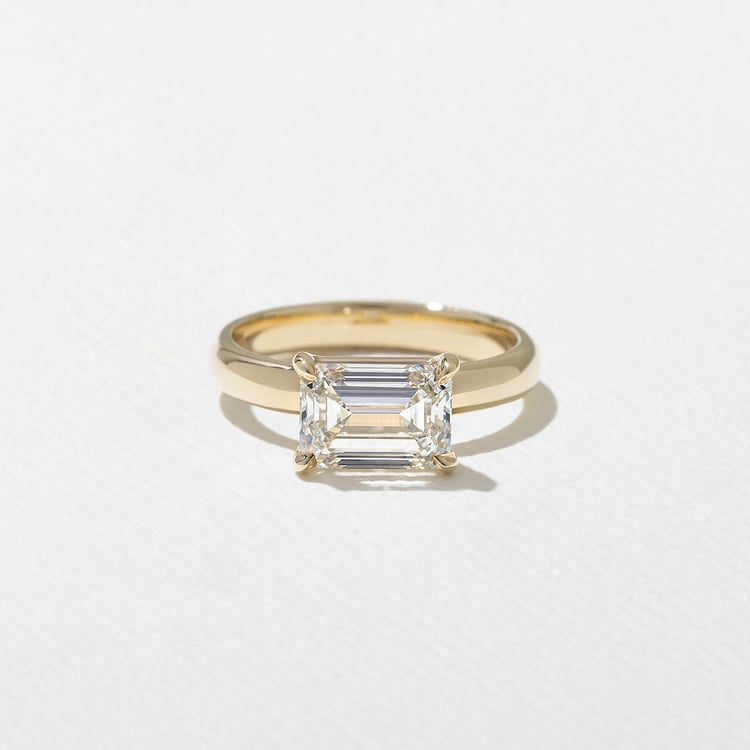James Emerald-Cut in 18k Yellow Gold