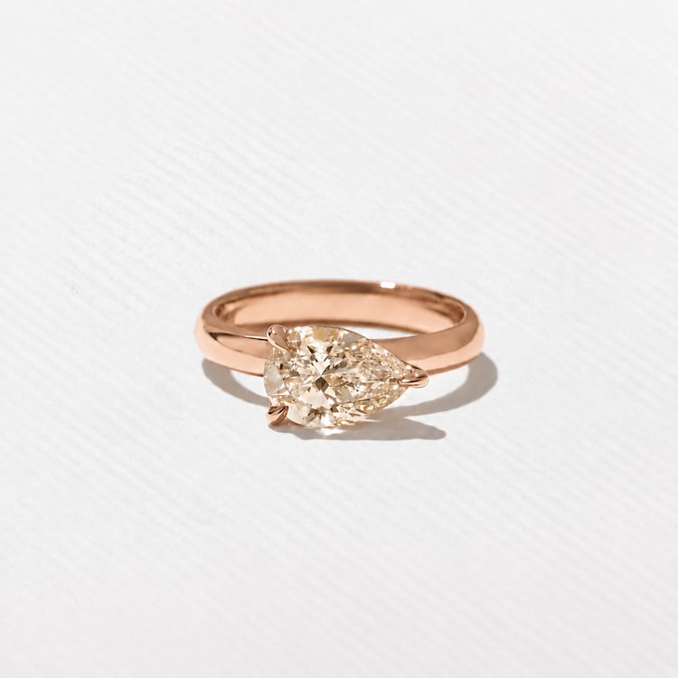 James Champagne Diamond in 14k Rose Gold