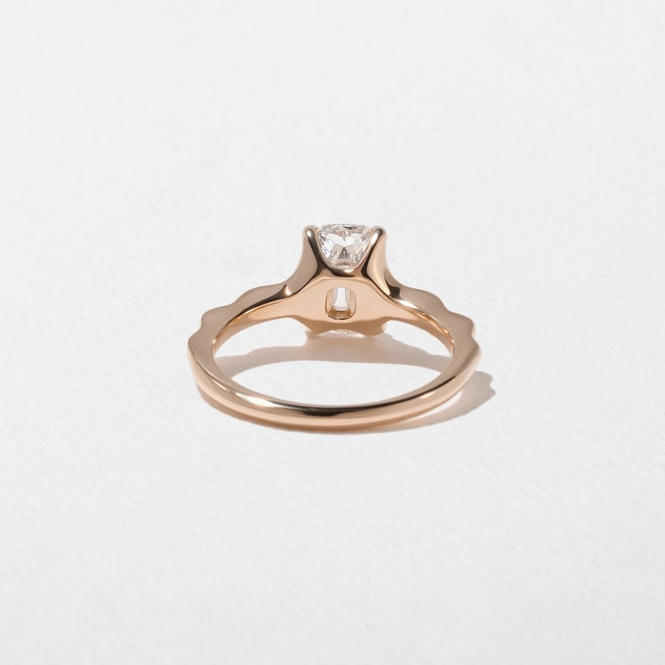 Sloan Antique Cushion in 14k Rose Gold – view 4