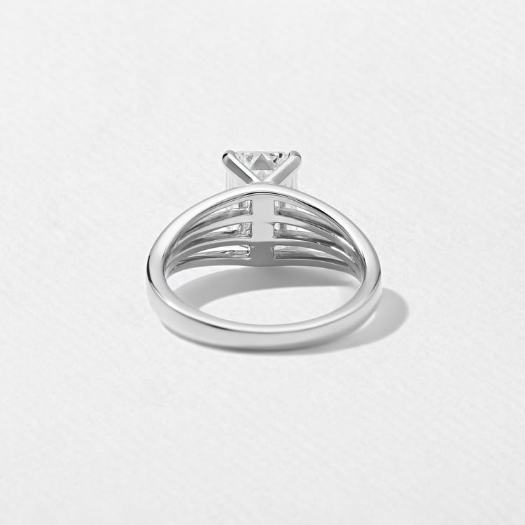 Scarlett Emerald-Cut Solitaire in 18k White Gold – view 4