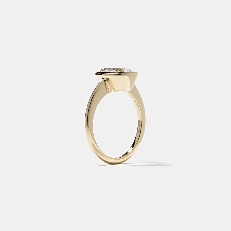 Bailey Pear Solitaire in 14k Yellow Gold – view 5