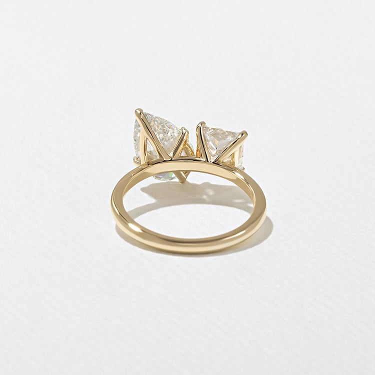 Vivi Grand Pear and Princess in 14k Yellow Gold – view 4