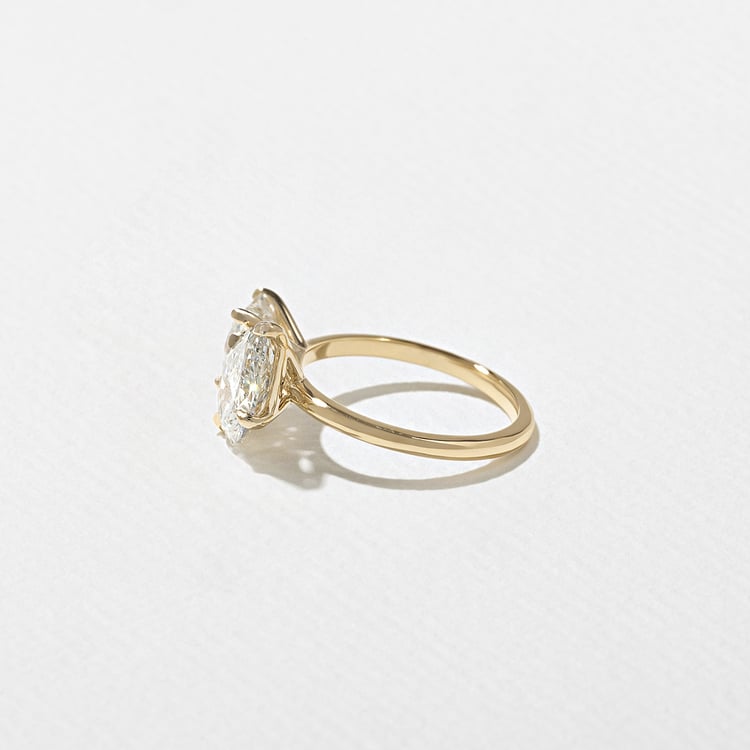 Vivi Grand Pear and Princess in 14k Yellow Gold – view 3