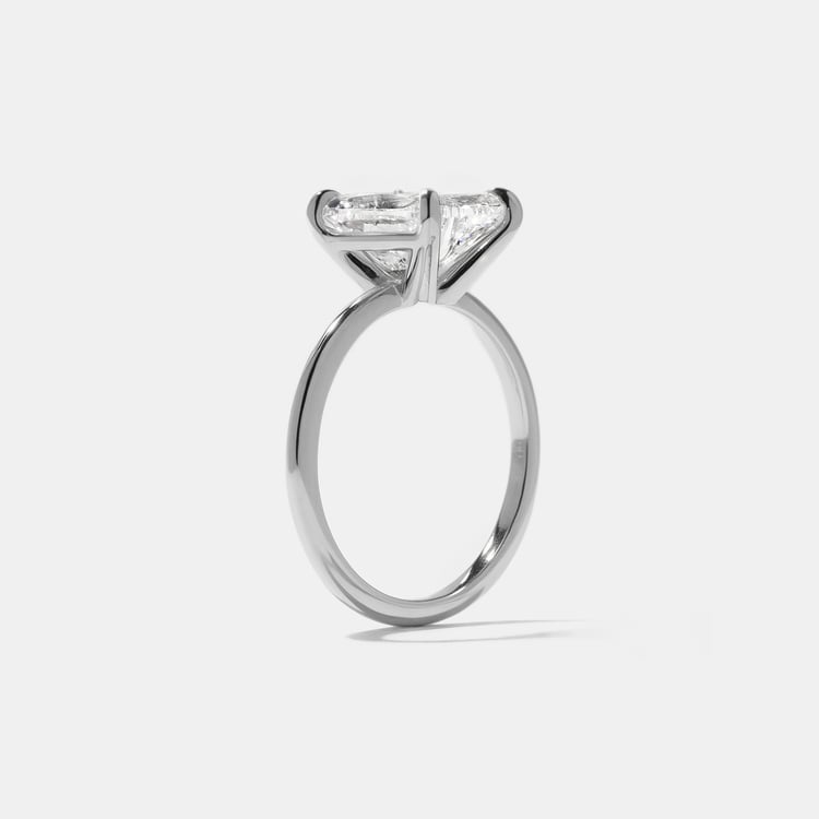 Grace Antique Cushion in Platinum – view 5