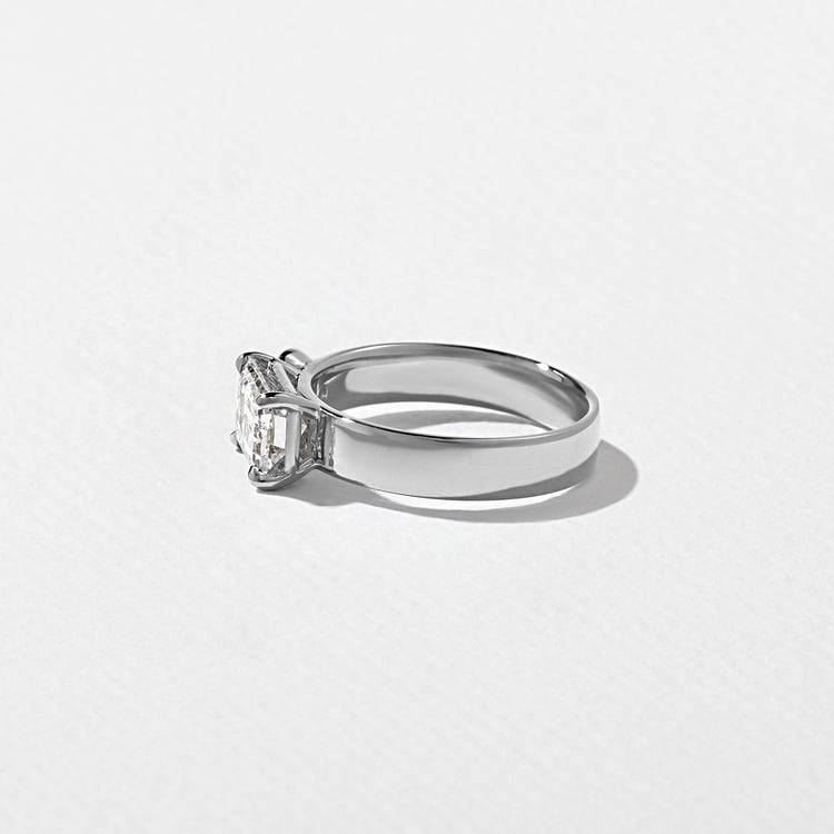 Henri Emerald-Cut in 14k White Gold – view 3
