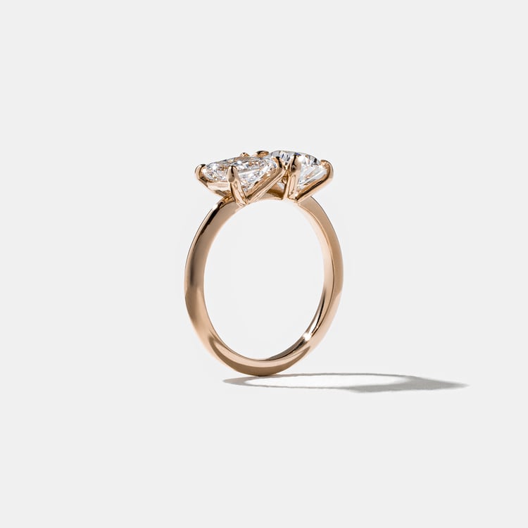 Vivi Pear and Princess in 14k Rose Gold – view 5
