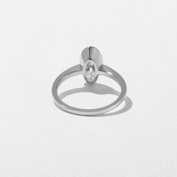 Bailey Antique Oval in Platinum – view 4