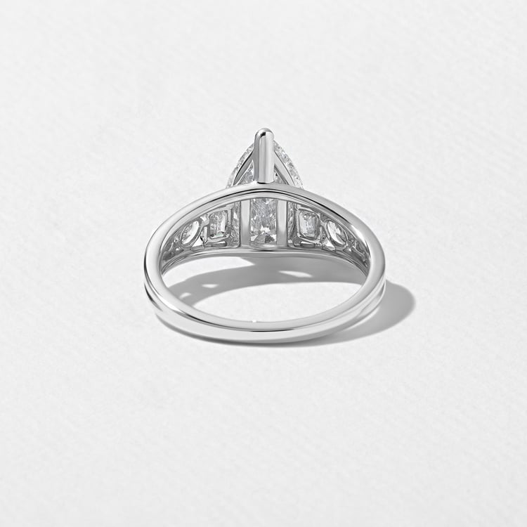 Marni Pear Solitaire in 18k White Gold – view 4