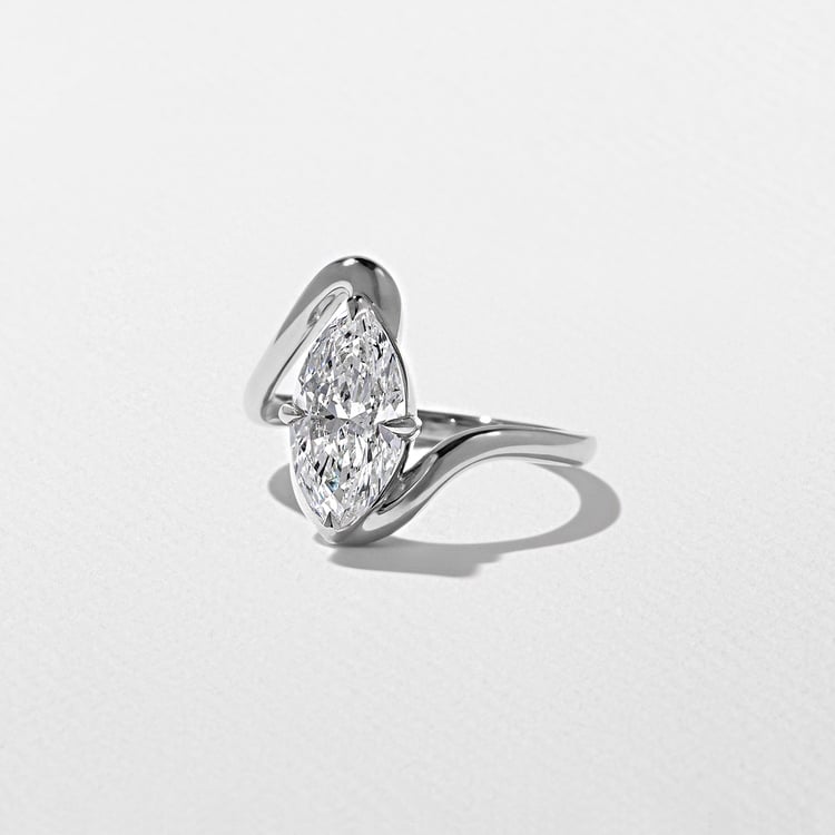 Lyra Marquise in 18k White Gold – view 2