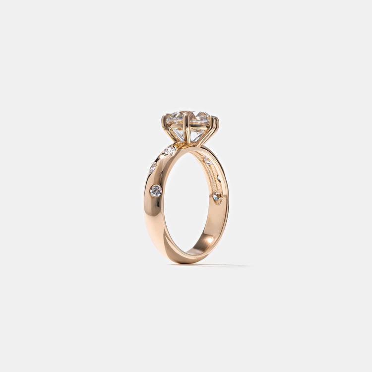 Skylar Round in 14k Rose Gold – view 5