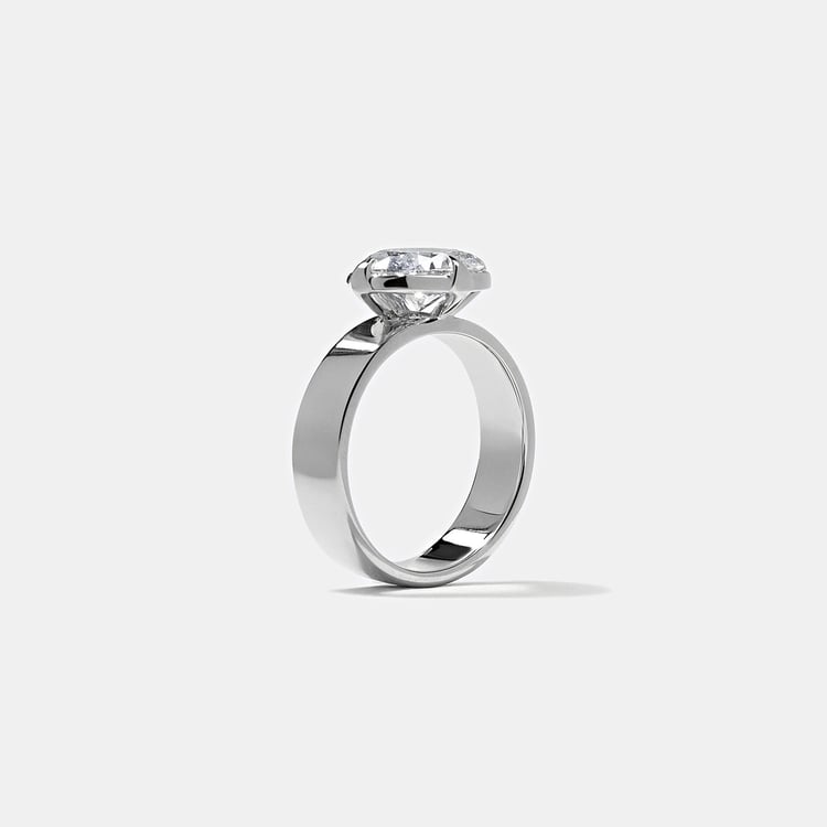 Reid Round in 14k White Gold – view 5