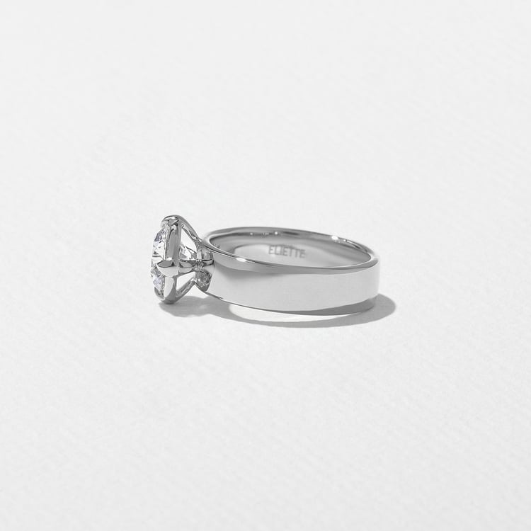 Reid Round in 14k White Gold – view 3