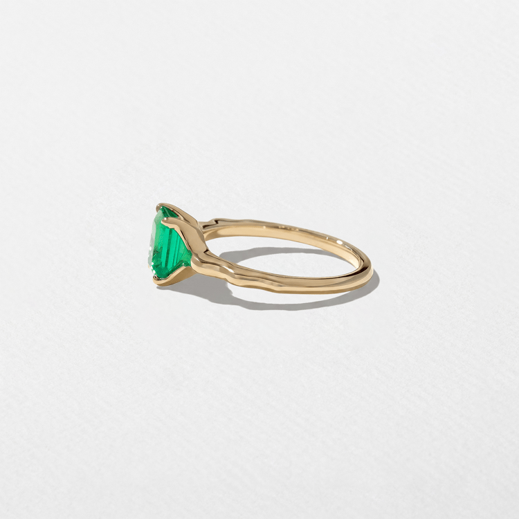 Sloan Emerald-Cut Emerald 0.91ct Green Emerald