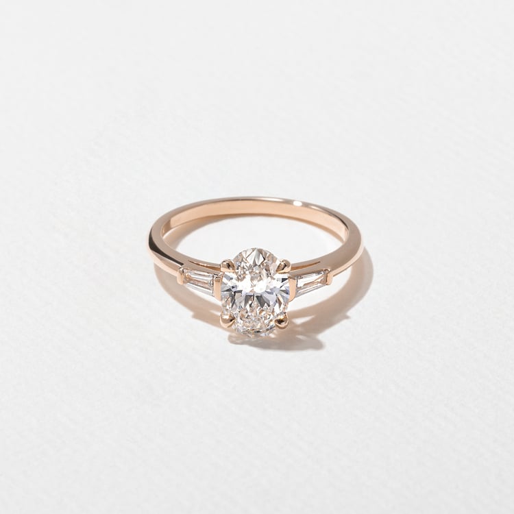 Eve Oval in 14k Rose Gold