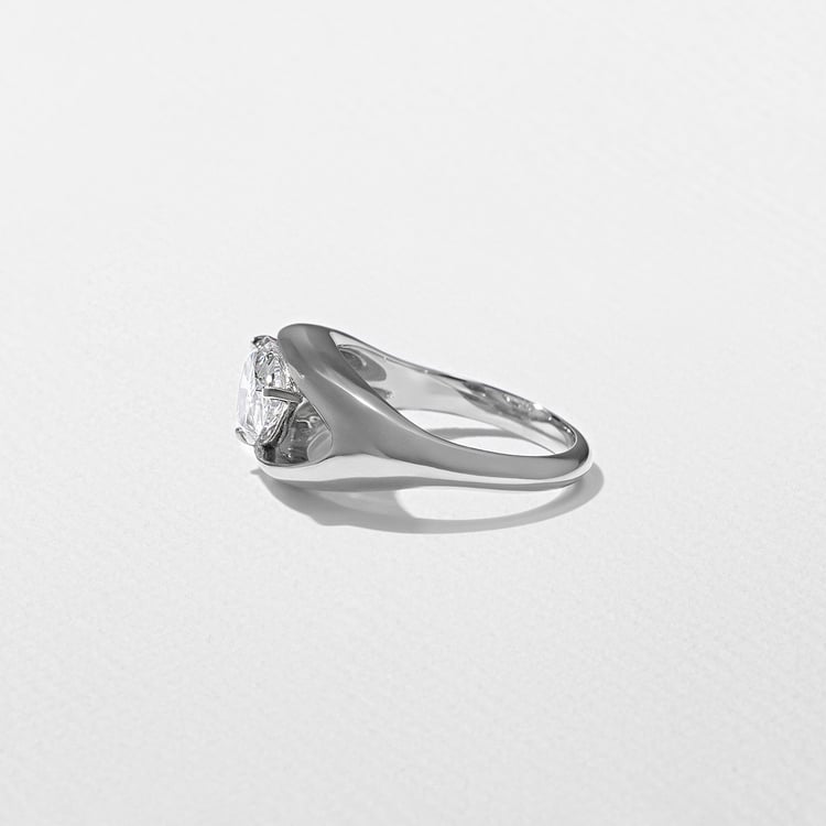 Monroe Pear in 14k White Gold – view 3