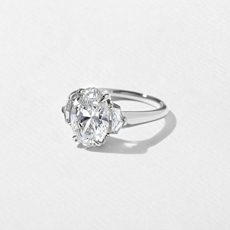 Blair Oval in Platinum – view 2