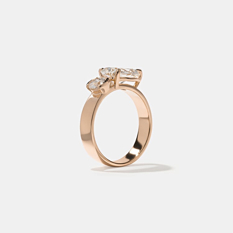 Henri Grand Pear in 14k Rose Gold – view 5