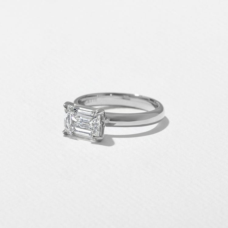 James Emerald-Cut in 14k White Gold – view 2