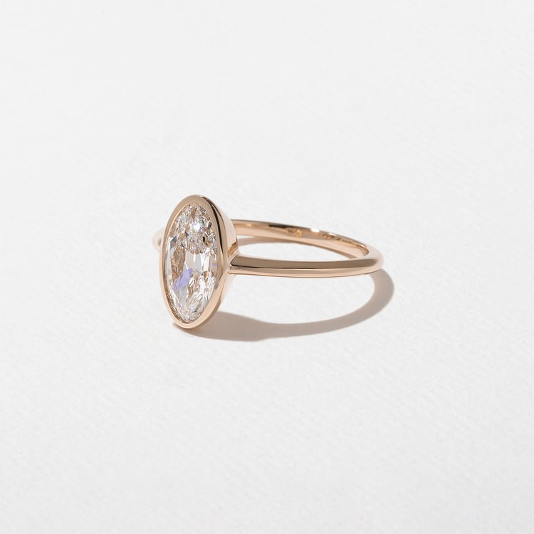 Bailey Antique Oval in 14k Rose Gold – view 2