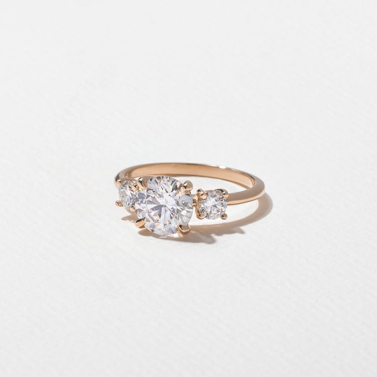 Trey Round in 14k Rose Gold – view 2