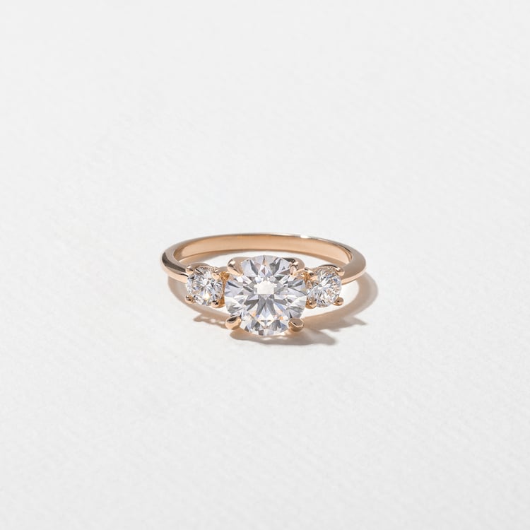 Trey Round in 14k Rose Gold
