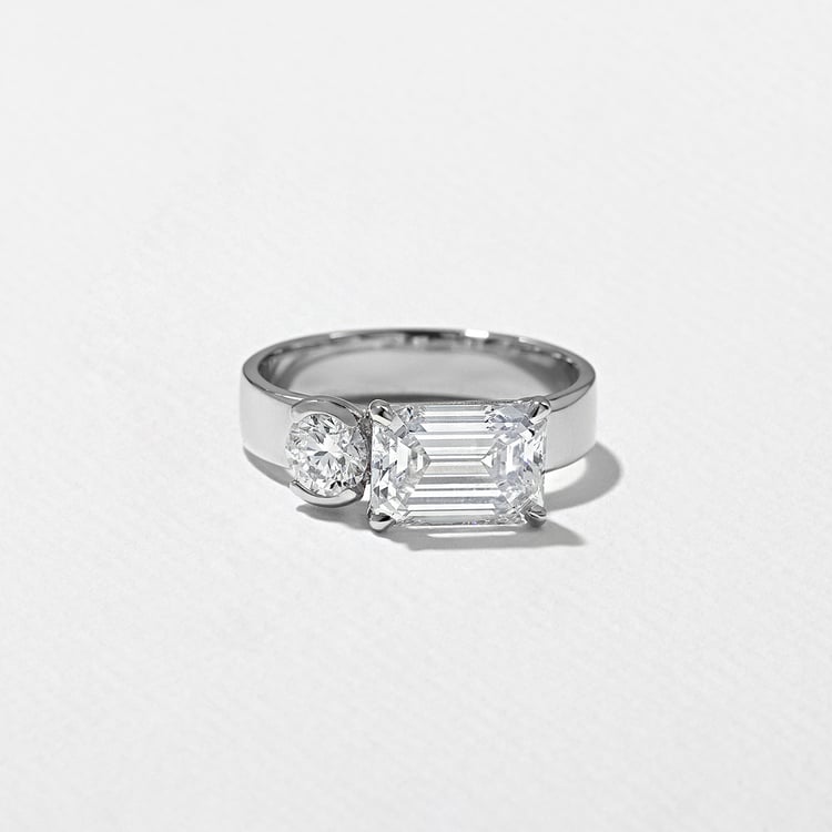 Henri Grand Emerald-Cut in Platinum