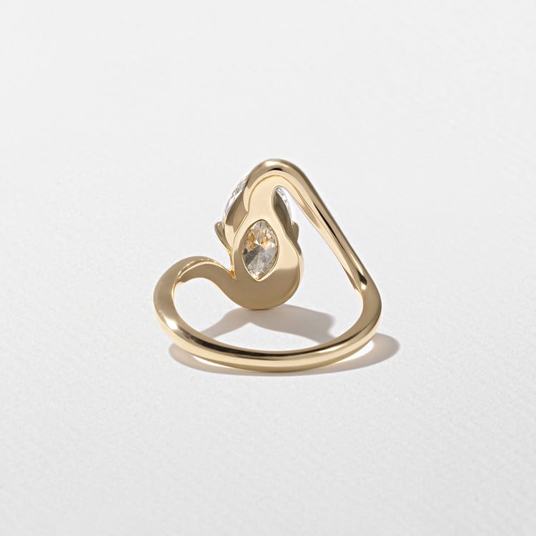 Lyra Marquise in 14k Yellow Gold – view 3