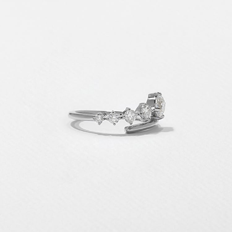 Ripple in 14k White Gold – view 3