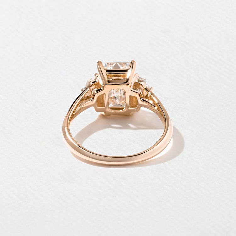 Blair Emerald-Cut in 14k Rose Gold – view 4